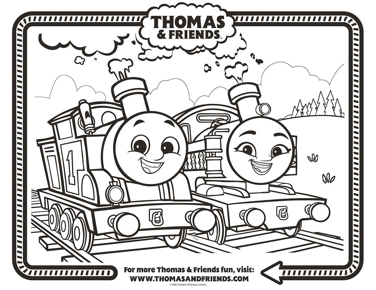 湯瑪士小火車ALL ENGINES GO著色線稿【第4款】